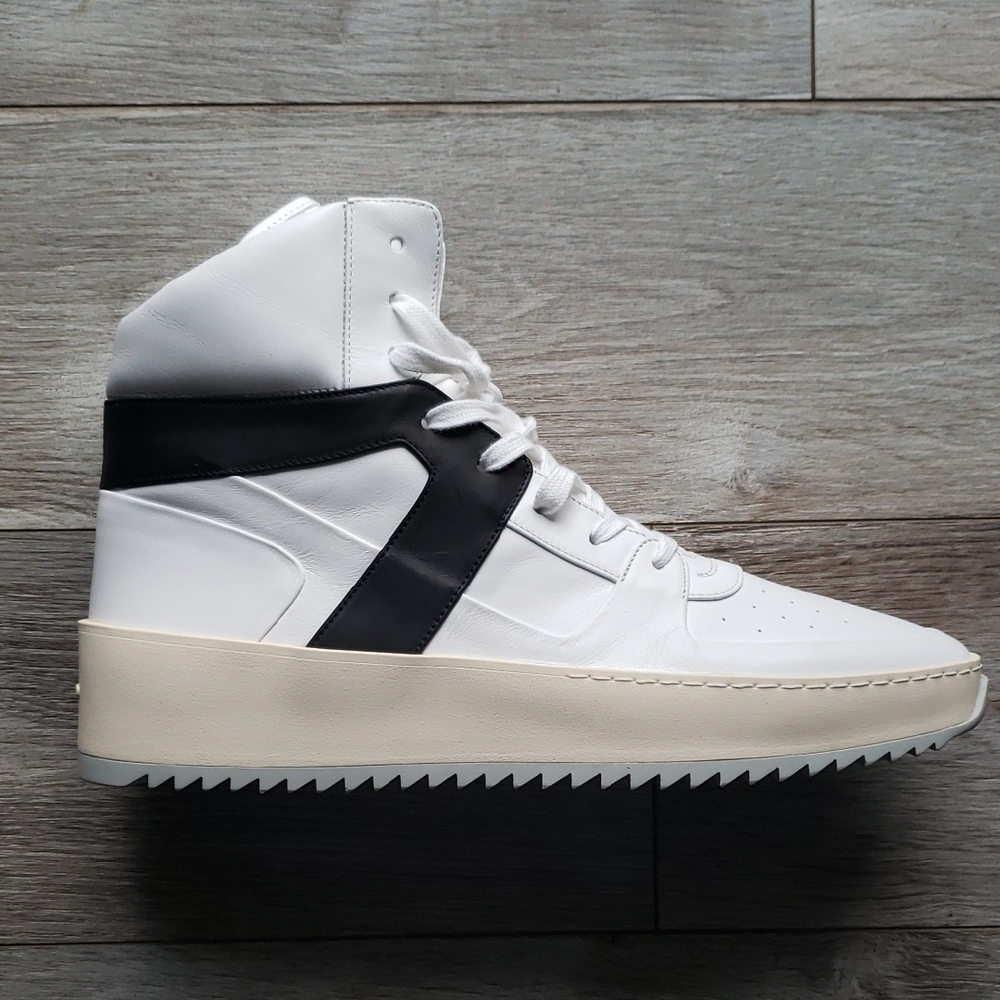 Fear of god White and Black High-Top Sneakers